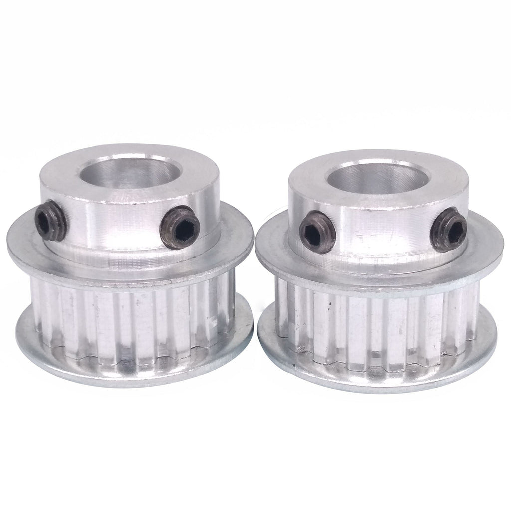 2x XL 16T Timing Belt Pulley Synchronous Wheel 12.7mm Bore For 10mm Width Belt