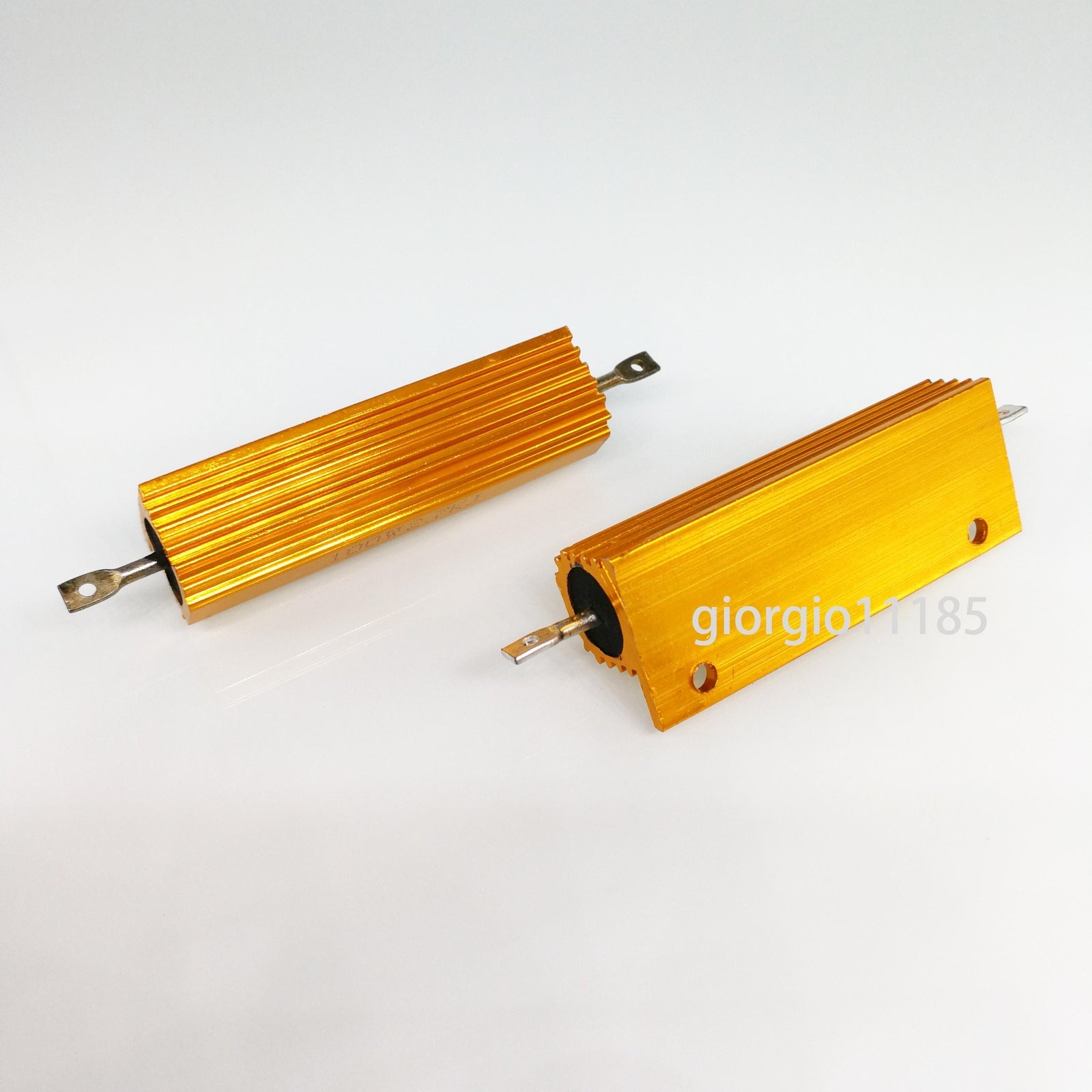 US Stock 2x 0.2 ohm 0.2R 100W Watt Aluminum Housed Metal Case Wirewound Resistor