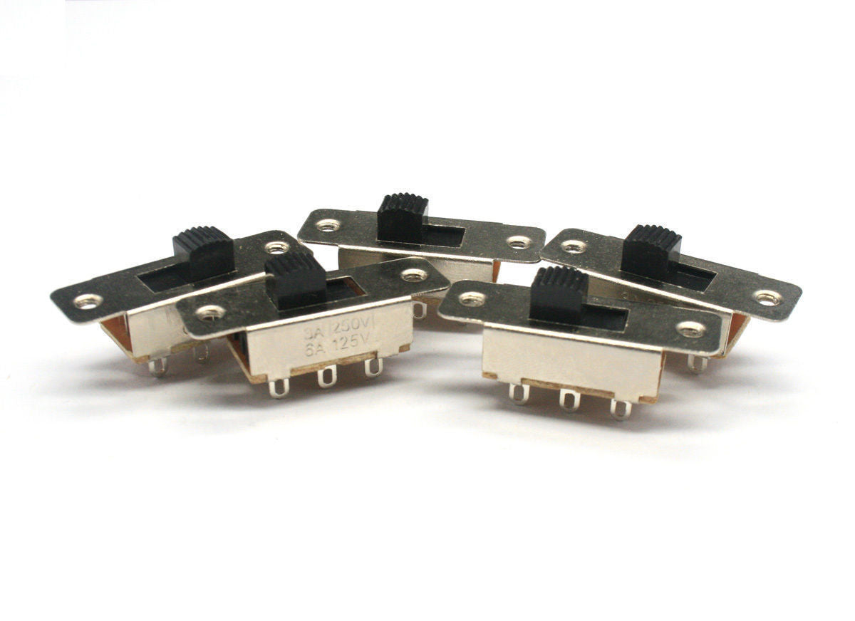 US Stock 10pcs SS-23F19G5 6 Pin DPST ON-ON Solder Pin AC Slide Switch