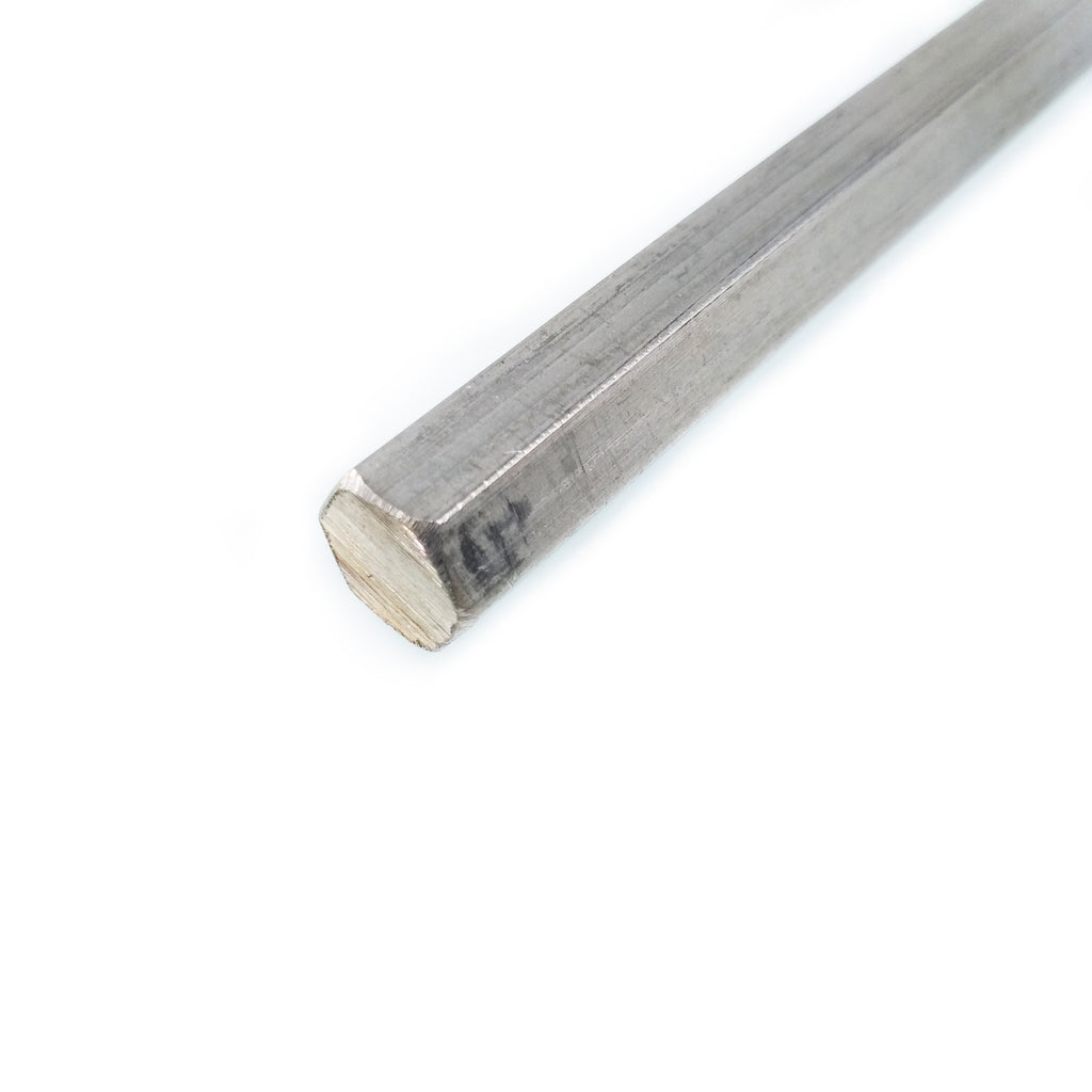 0.3937"(10mm) ±10% 12" Long 304 Stainless Steel Hexagonal Hex Bar Rod Shaft