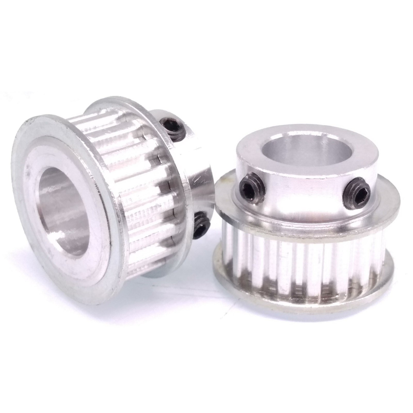 2x XL 18T Timing Belt Pulley Synchronous Wheel 15mm Bore For 10mm Width Belt