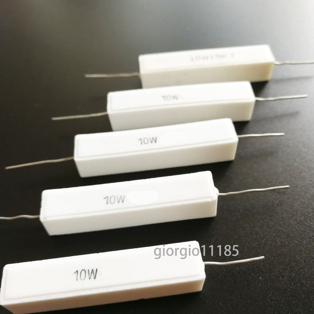 AU Stock 5pcs 20K ohm 20KRΩJ 10 watt Axial Ceramic Cement Power Resistor 10W