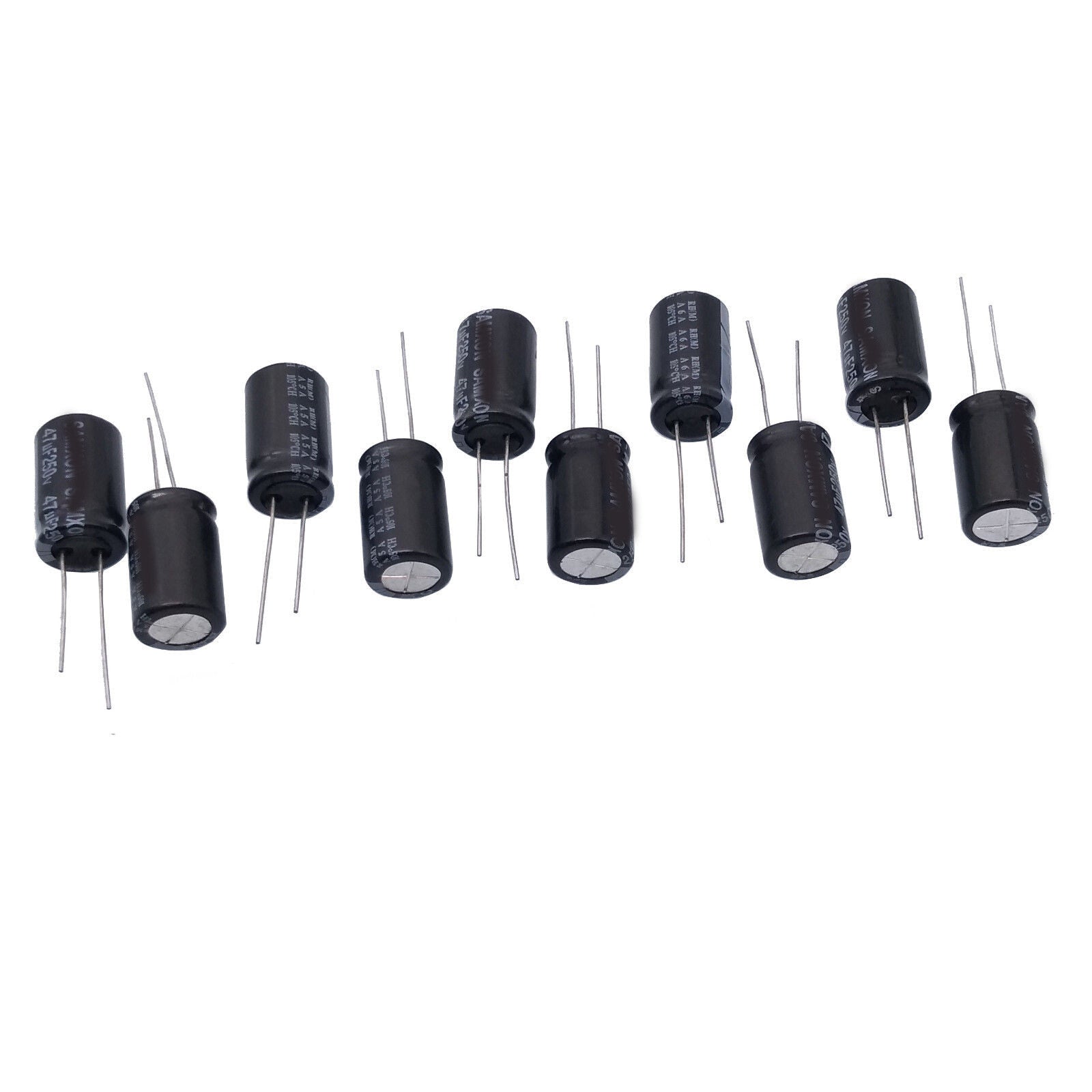 US Stock 10pcs Electrolytic Capacitors 47uF 47mfd 250V +105℃ Radial 12 x 20mm