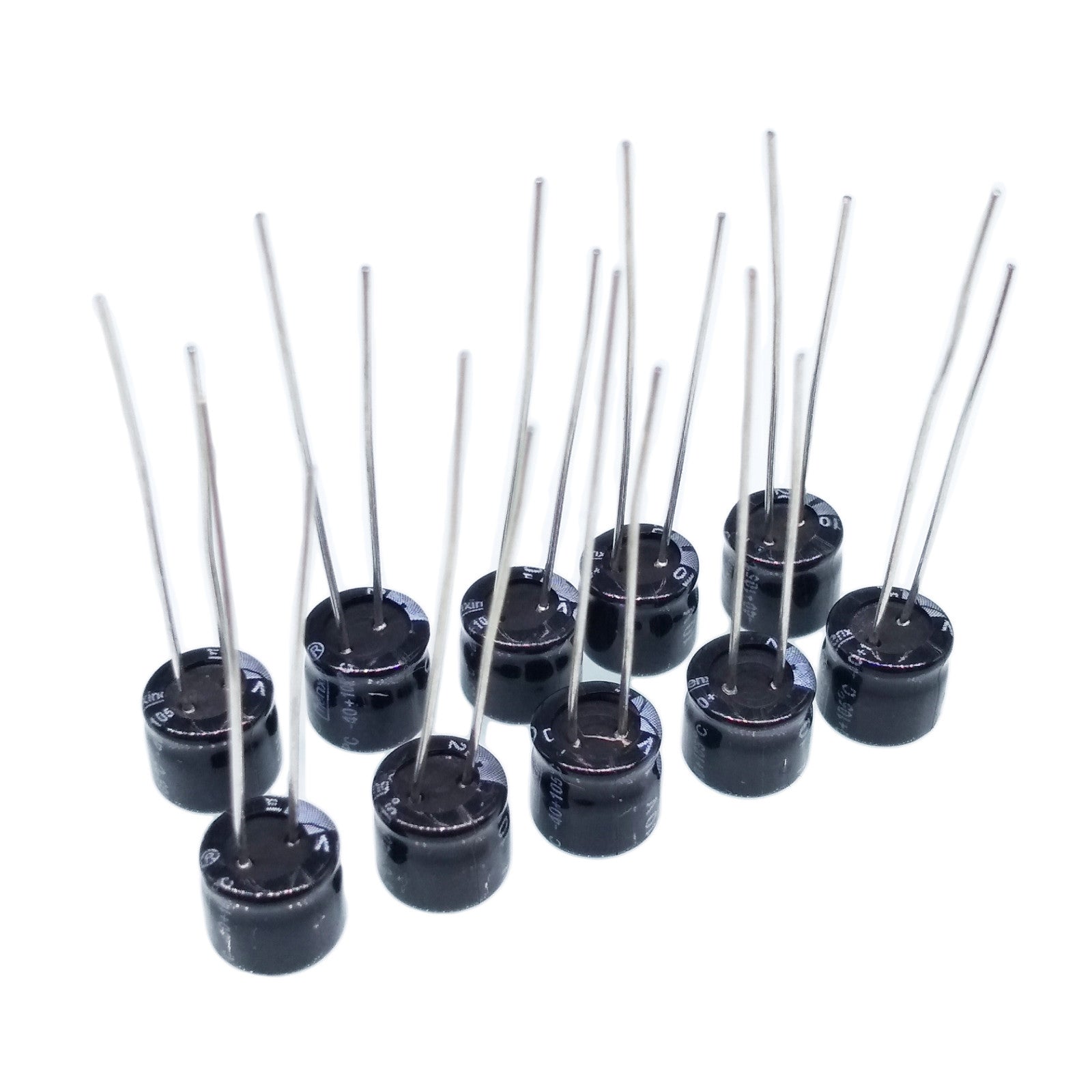 US Stock 50pcs Electrolytic Capacitors 220uF 220mfd 10V +105℃ Radial 6 x 6mm