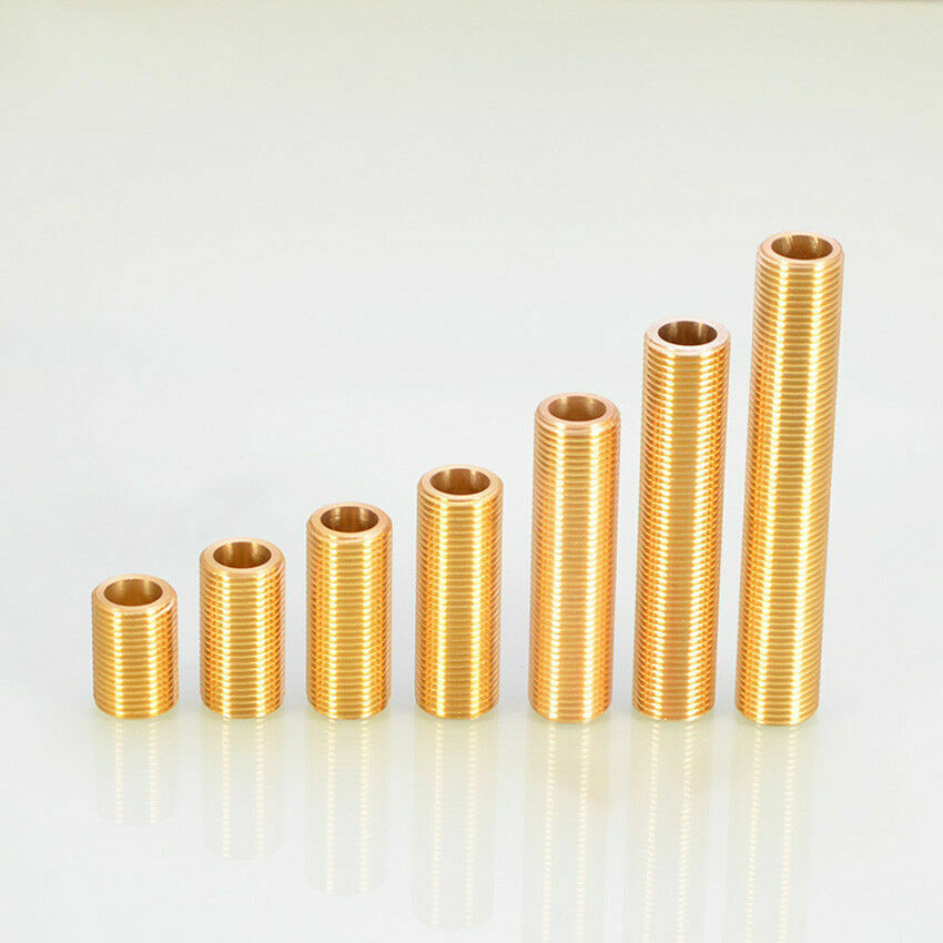 1/2" Male Fully Thread Brass Running Nipple Joint Fittings Connector 100mm