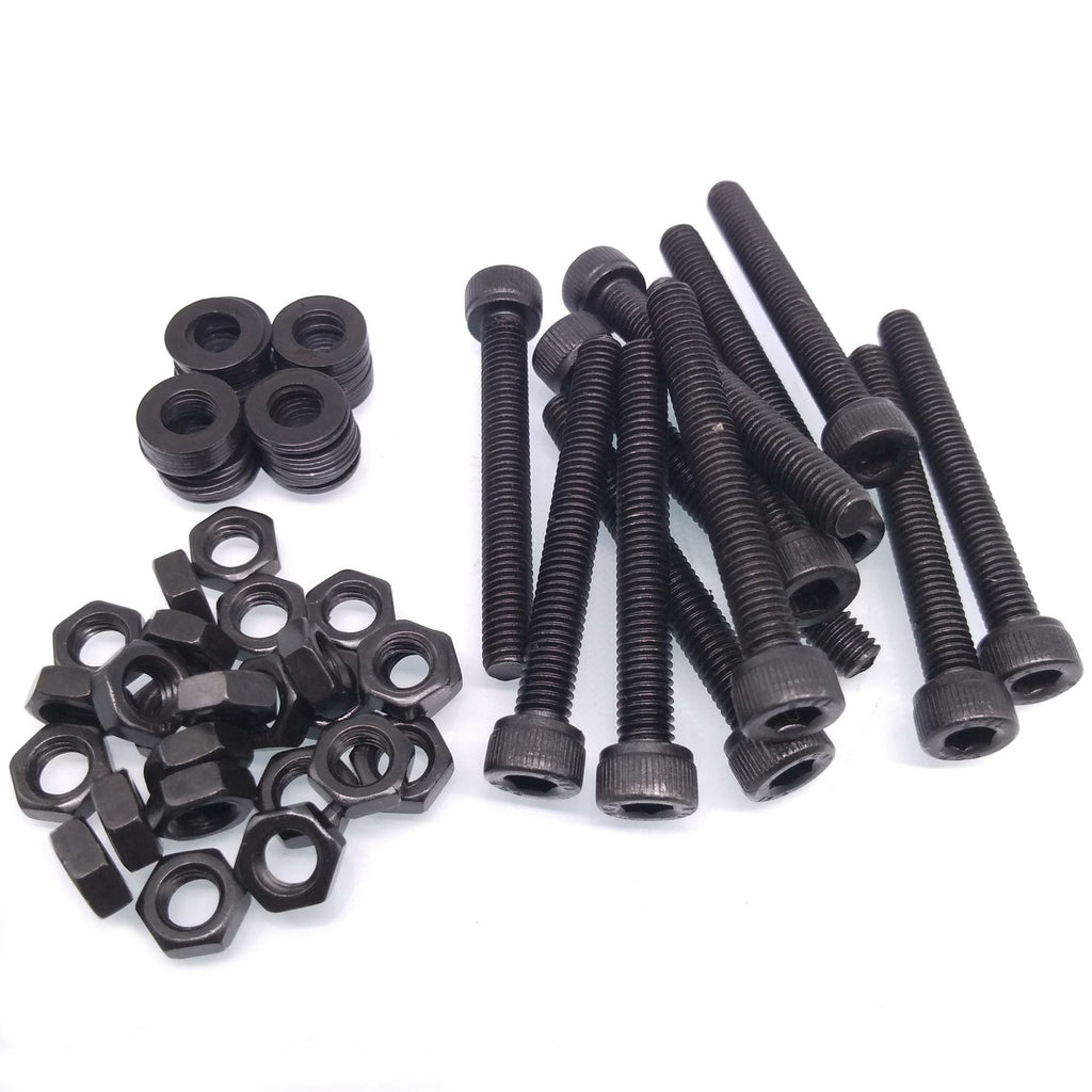 50x M5 x 35mm Socket Head Cap Screws Alloy Steel Allen Socket Drive Nuts Washers