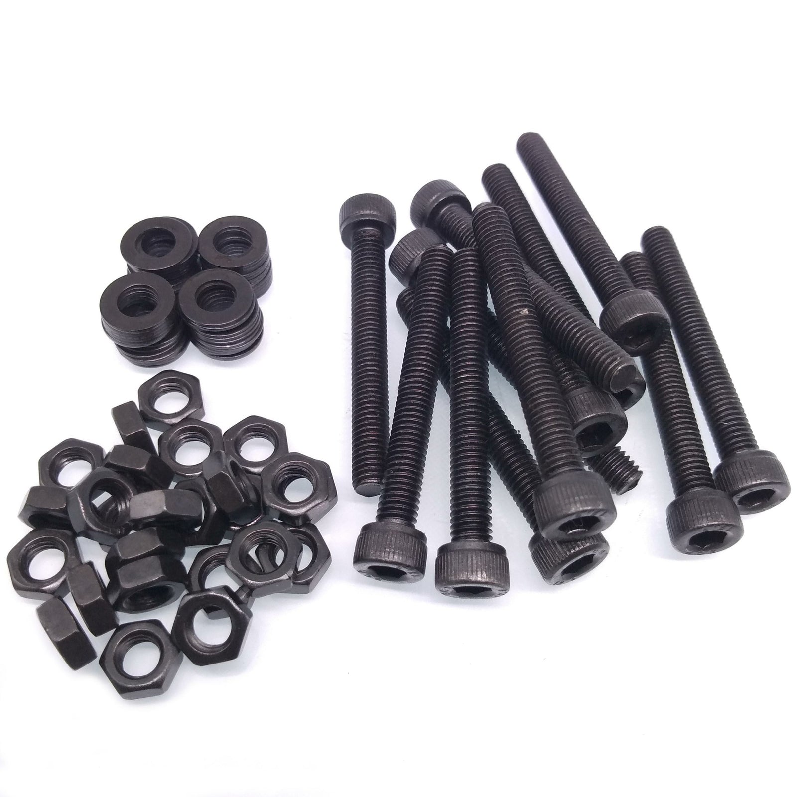 50x M5 x 35mm Socket Head Cap Screws Alloy Steel Allen Socket Drive Nuts Washers