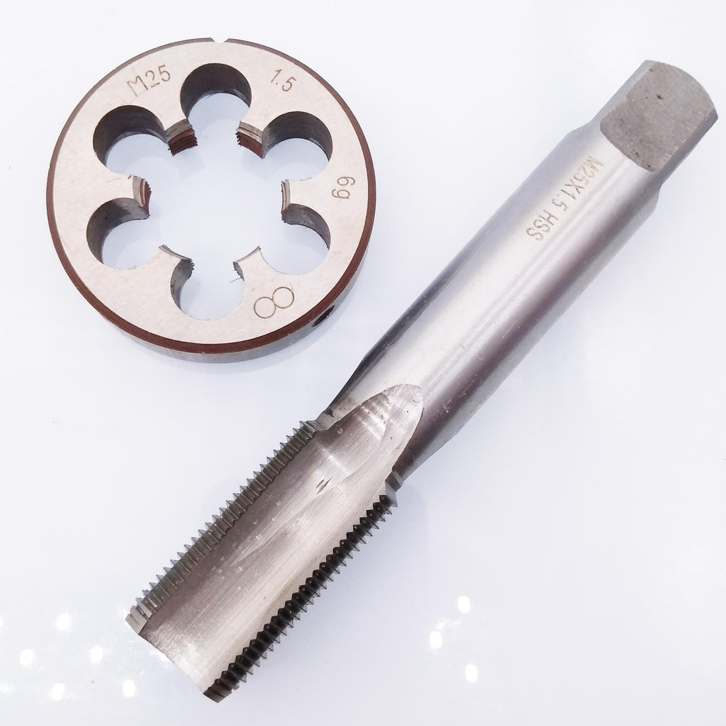 US Stock HSS M25 x 1.5mm Tap & M25 x 1.5mm Die Metric Thread Right Hand