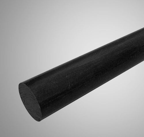 1pc PA6 Nylon Round Rod Stick Bar Black Dia. 30mm ±10% Long 330mm 13"