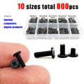 800x M2M2.5M3 Phillips Flat Thin Wafer Head Laptop Computer Screw Bolt Kit #1
