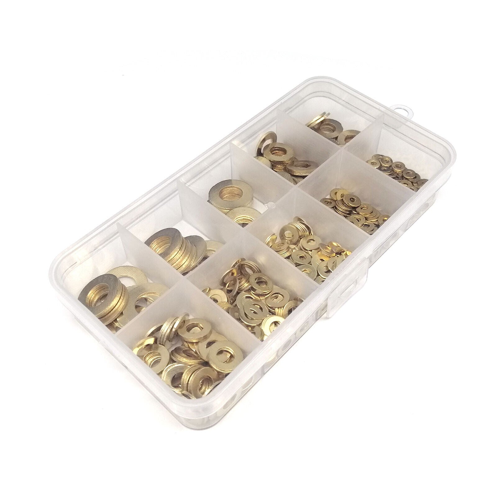 700pcs Mix M2-M8 GB97 Brass Copper Flat Washer Plain Gasket Pad Ring Set Kit