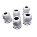 US Stock 10pc M20 White Waterproof Cable Gland Connector Cable Range M20 x 1.5mm
