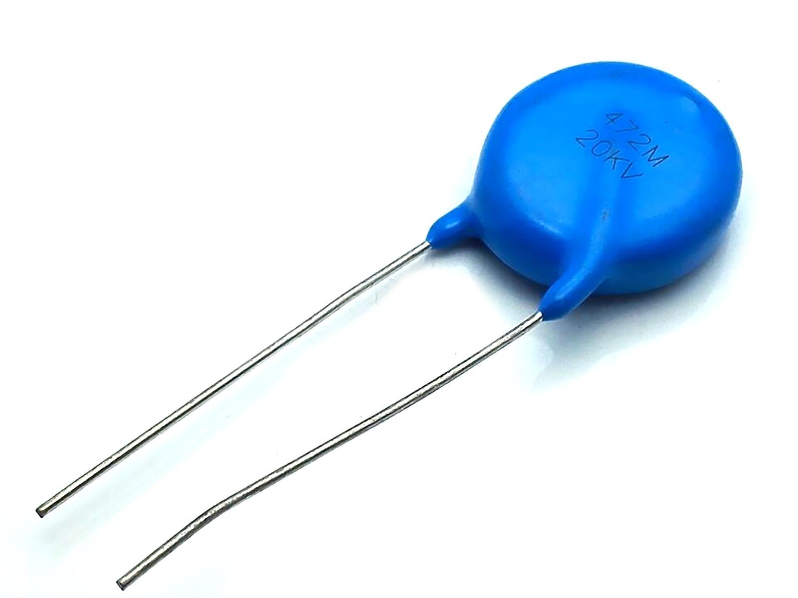 US Stock 5pcs Ceramic Disc Capacitors 4700pf 4.7nf 0.0047uf 472 20000V 20KV
