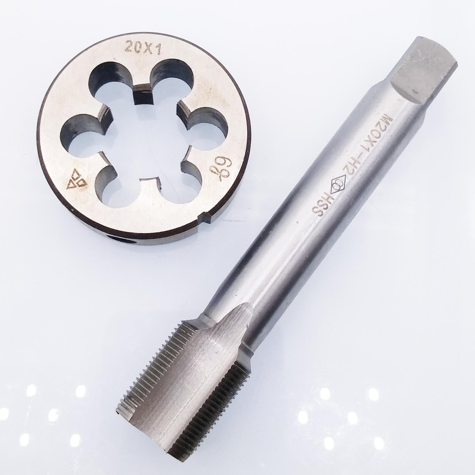 US Stock HSS M20 x 1mm Tap & M20 x 1.0mm Die Metric Thread Right Hand