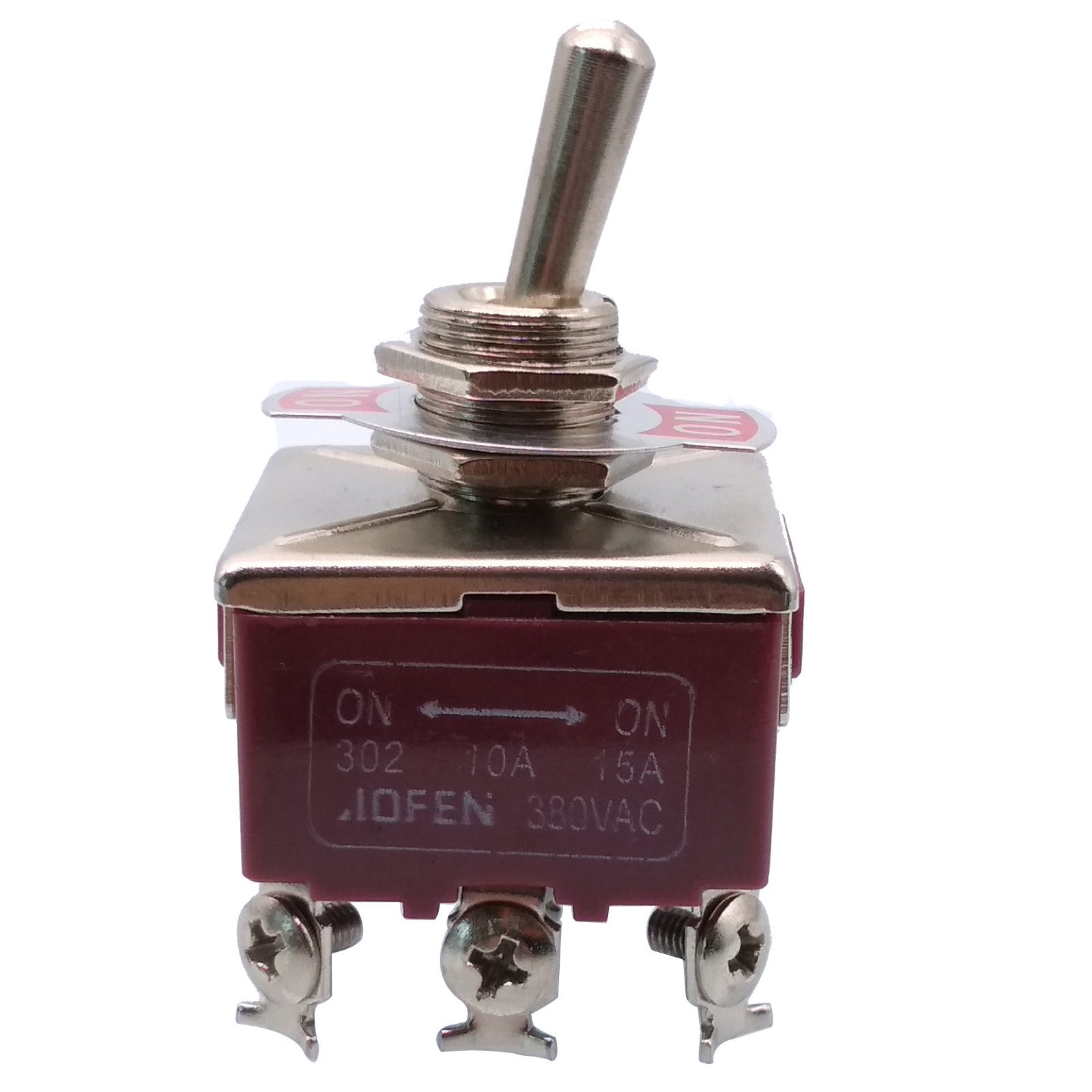 ON-ON 3PDT 9 Pin Terminals Latching Toggle Switch 302 AC 250V 15A