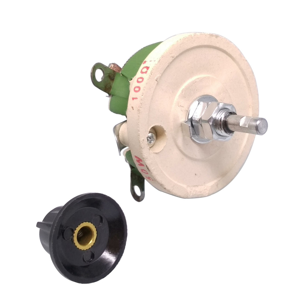 50W 100 OHM High Power Wirewound Potentiometer, Rheostat, Variable Resistor