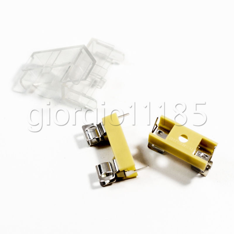 AU Stock  10pcs Panel Mount PCB Fuse Holder Case with Transparent Cover 5 x 20mm