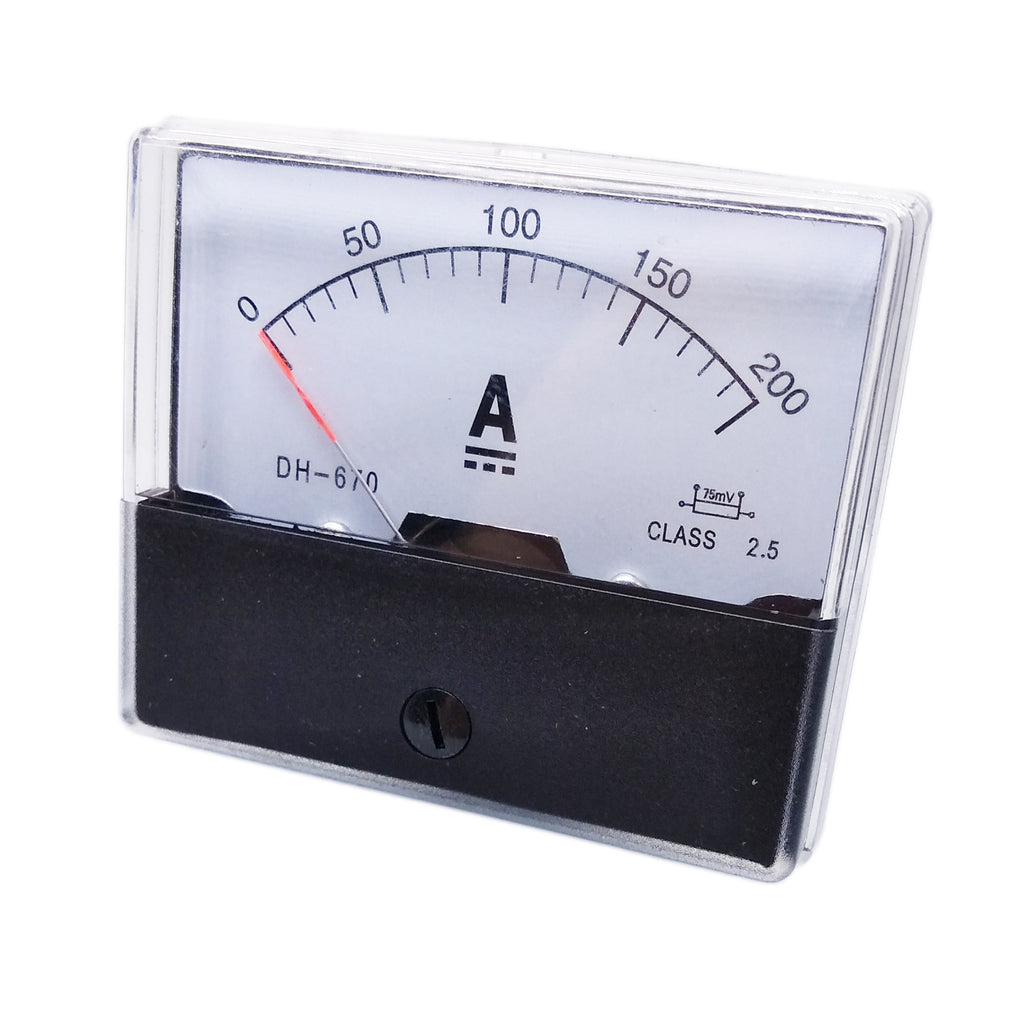 AU Stock  Analog Panel AMP Current Ammeter Meter Gauge DH-670 0-200A DC & Shunt