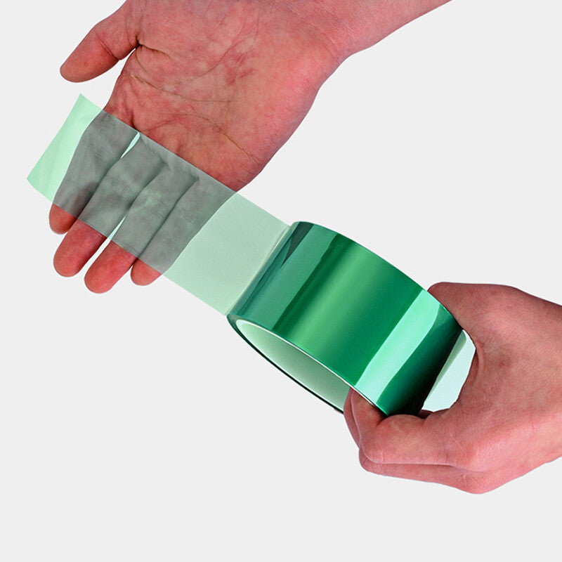 5 Roll Heat Resistant PET Green Tape High Temperature 33m(100ft)/Roll Width 30mm
