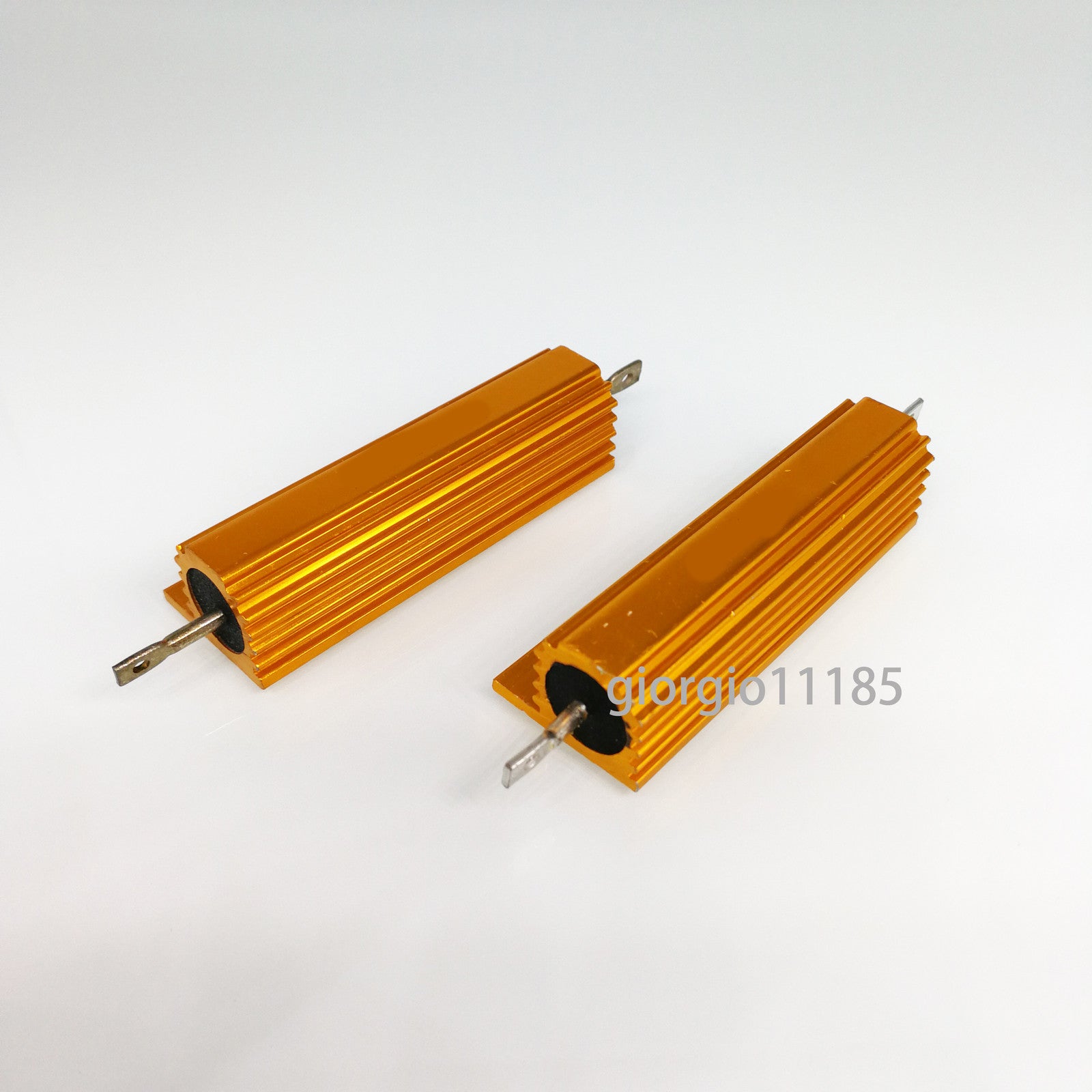 US Stock 2pcs 50 ohm 50 100W Watt Aluminum Housed Metal Case Wirewound Resistors