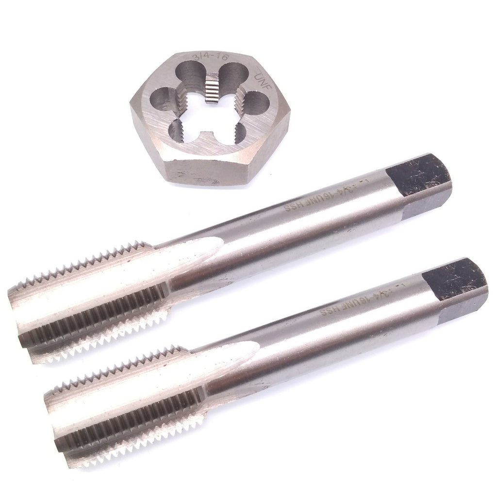 HSS 3/4-16 Taper & Plug Tap & 3/4-16 Hexagon Die Thread Right Hand Set
