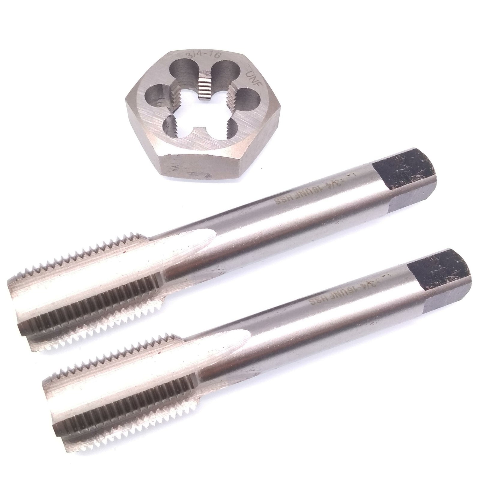 HSS 3/4-16 Taper & Plug Tap & 3/4-16 Hexagon Die Thread Right Hand Set