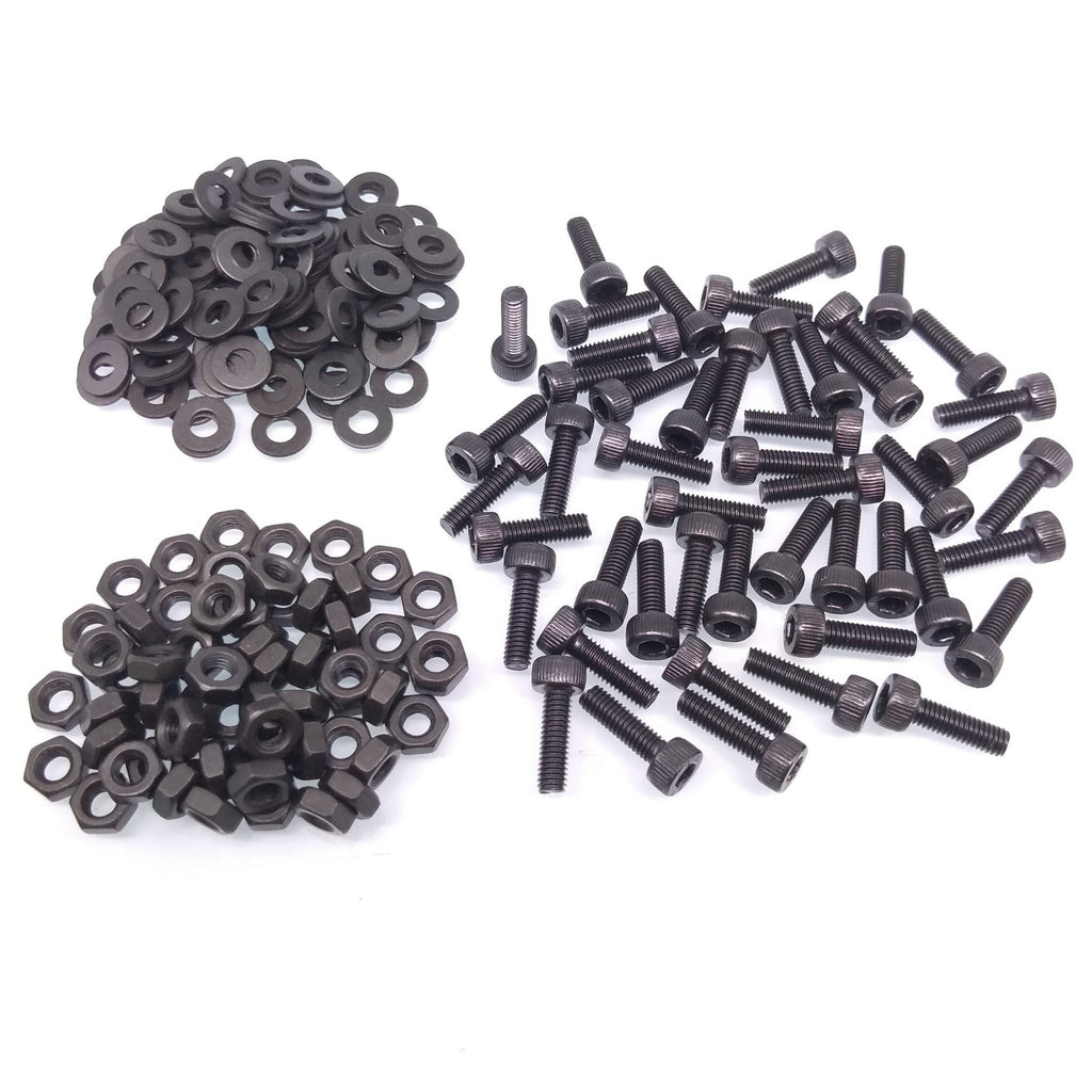 200x M3 x 10mm Socket Head Cap Screws Alloy Steel Allen Socket Drive Nuts Washer