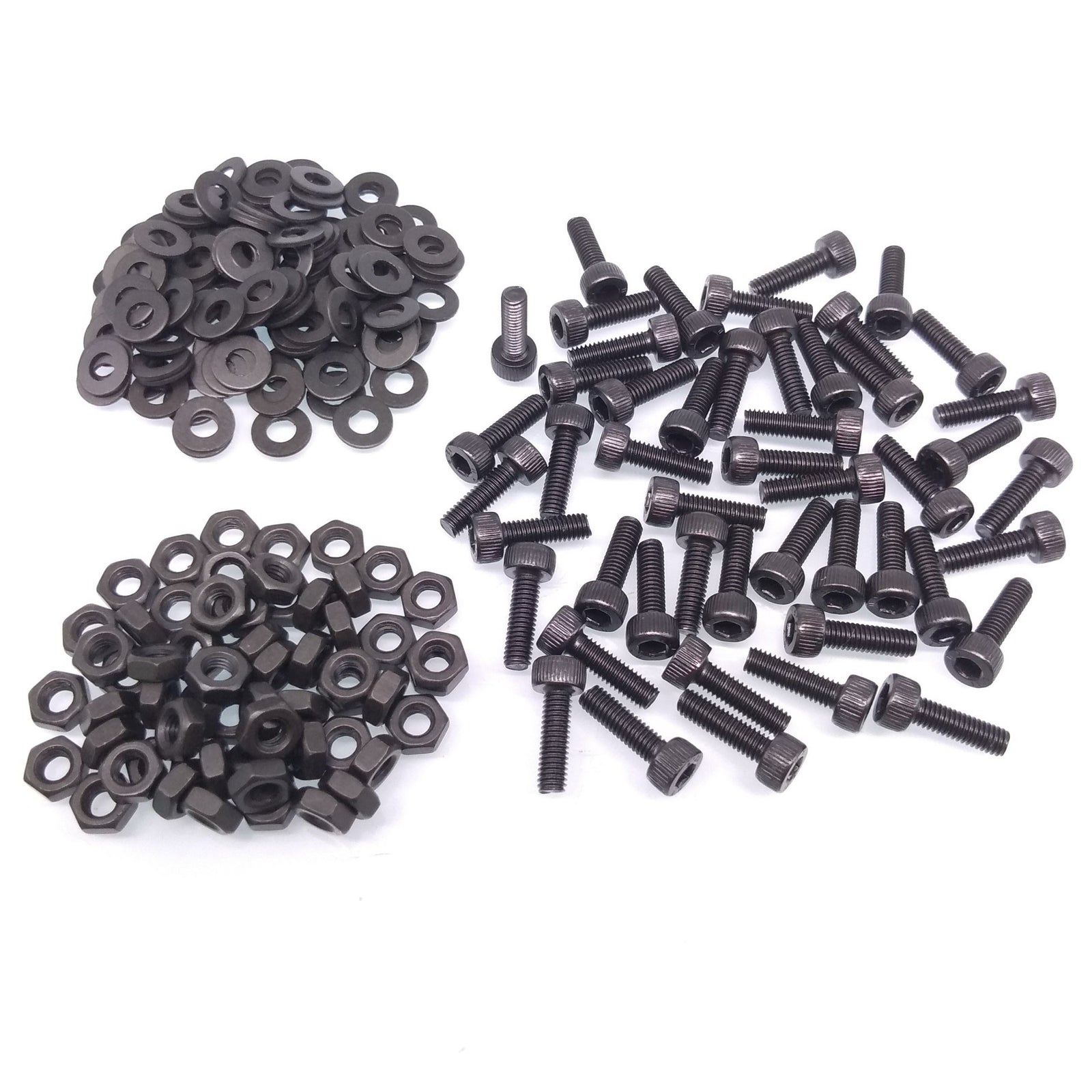 200x M3 x 10mm Socket Head Cap Screws Alloy Steel Allen Socket Drive Nuts Washer