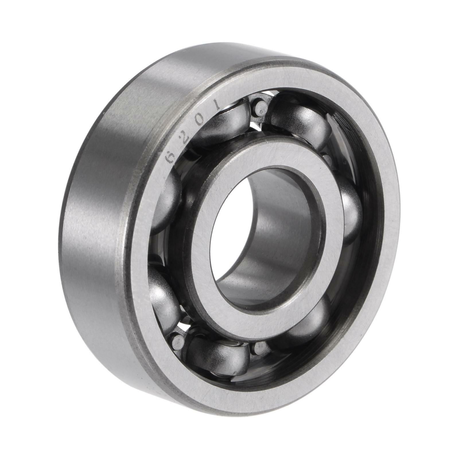 6201 Deep Groove Ball Bearings 12x32x10mm CN Open Type Chrome Steel