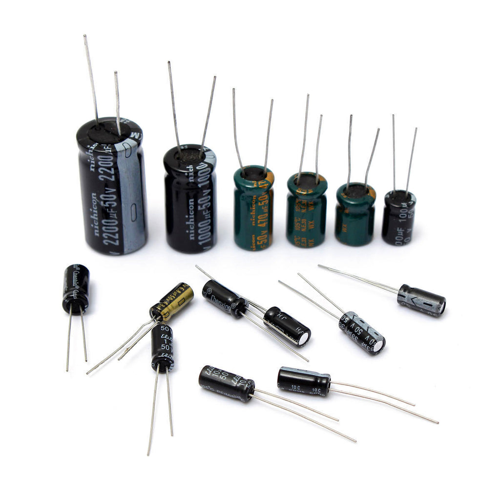 AU Stock 120Pcs 15 value 50V 1uF-2200uF Electrolytic Capacitor Assortment Kit