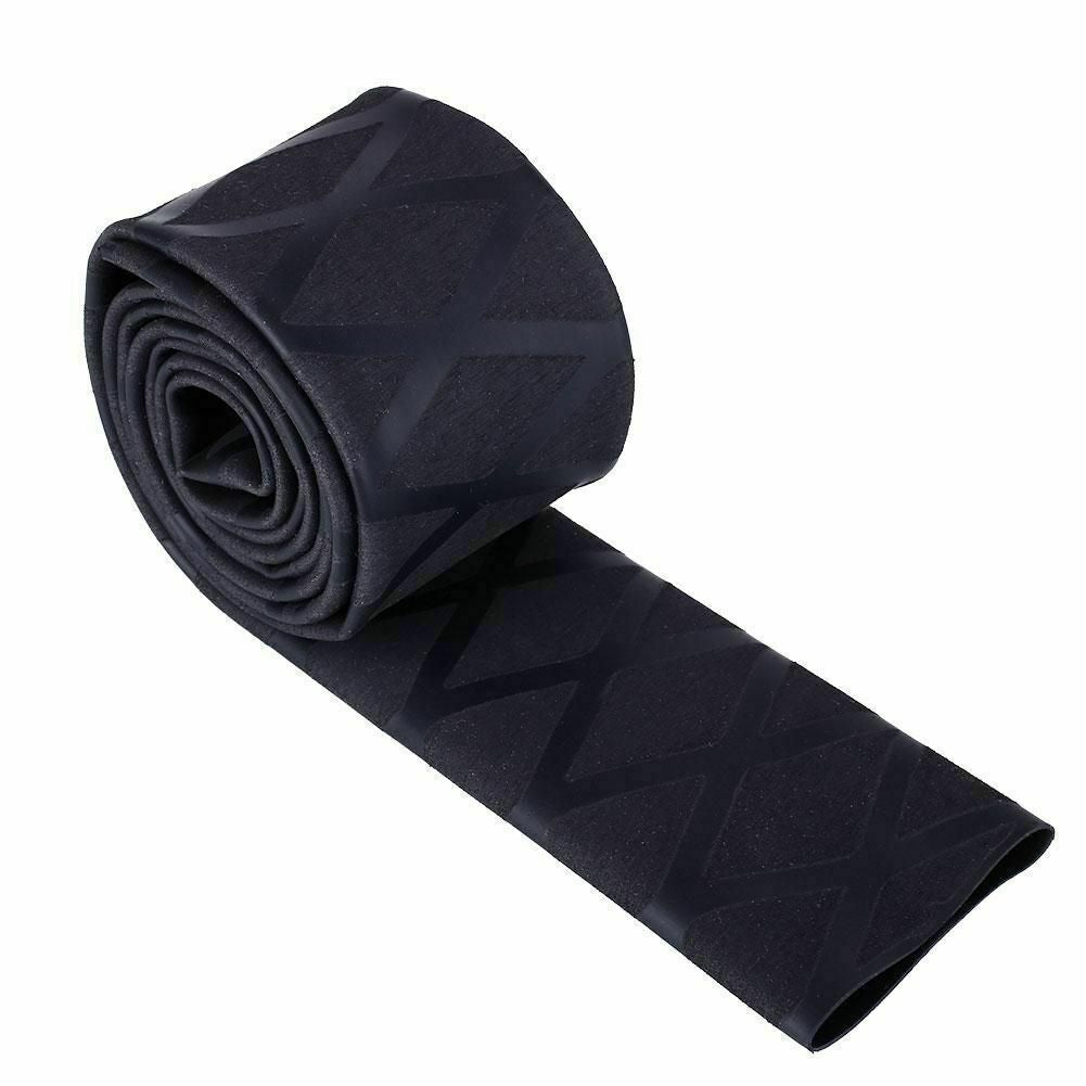 Black Non Slip Heat Shrink Tube Textured Wrap Sleeving Handle Grip 20mm x 1m