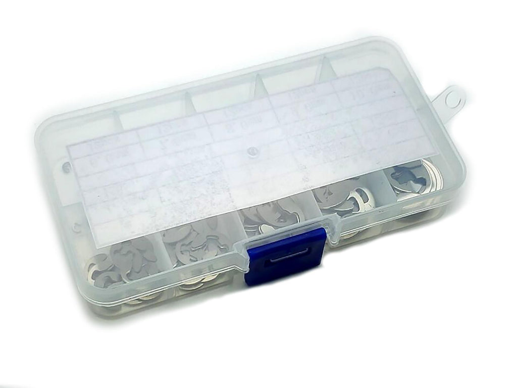 US Stock 120pcs Stainless Steel E-Clip Retaining Circlip Kit 1.5mm to 10mm