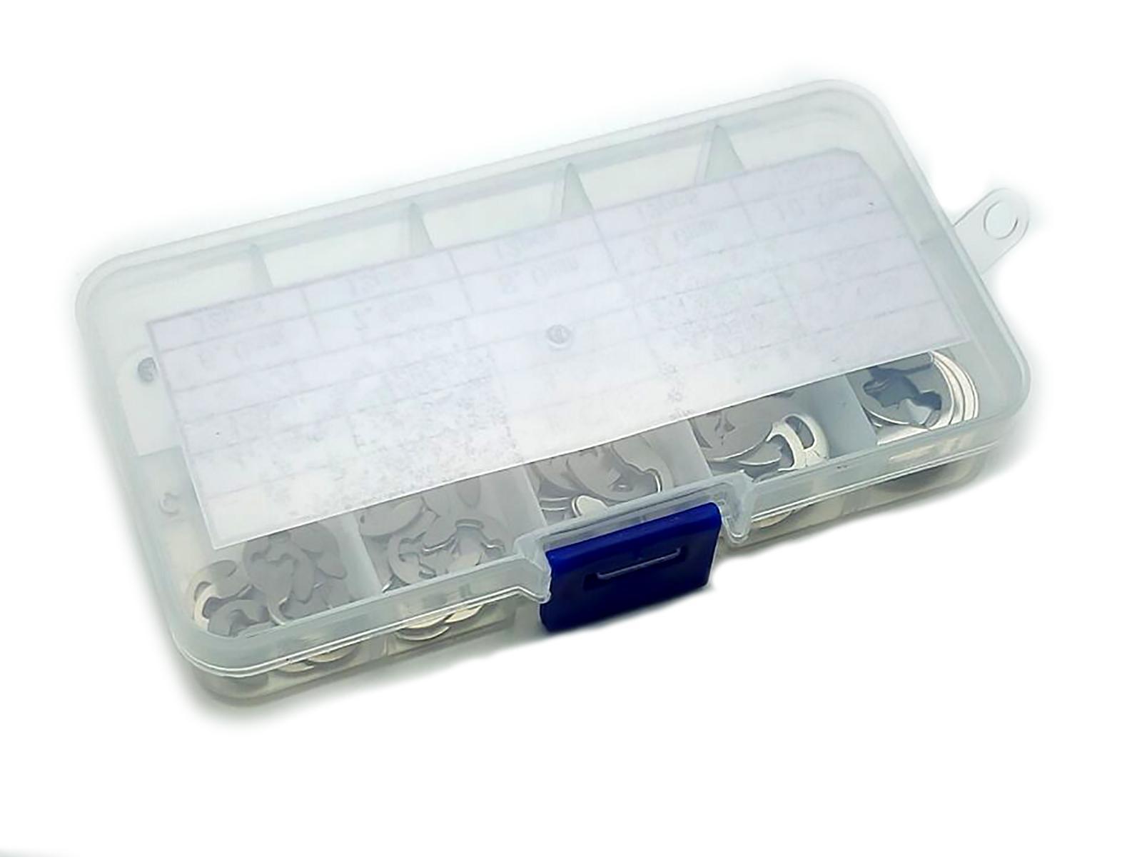 US Stock 120pcs Stainless Steel E-Clip Retaining Circlip Kit 1.5mm to 10mm