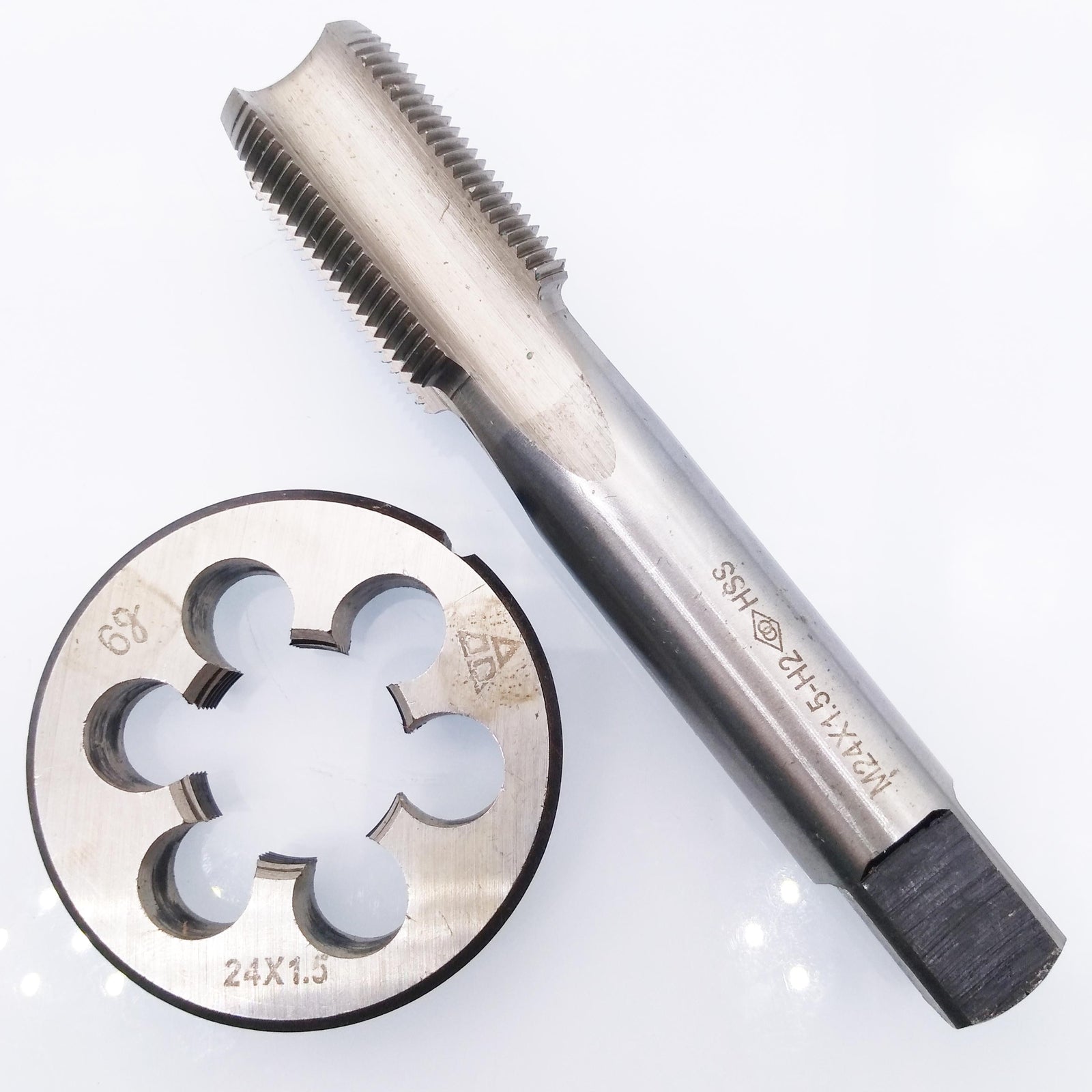 AU Stock  HSS M24 x 1.5mm Tap & M24 x 1.5mm Die Metric Thread Right Hand
