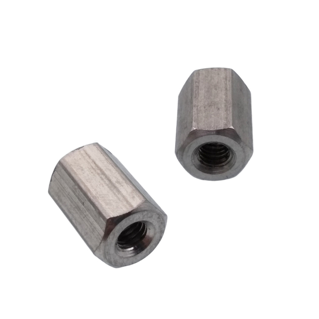 US Stock 10pcs M4 x 0.7 x 12mm Stainless steel Long Coupling Hex Nut Connector