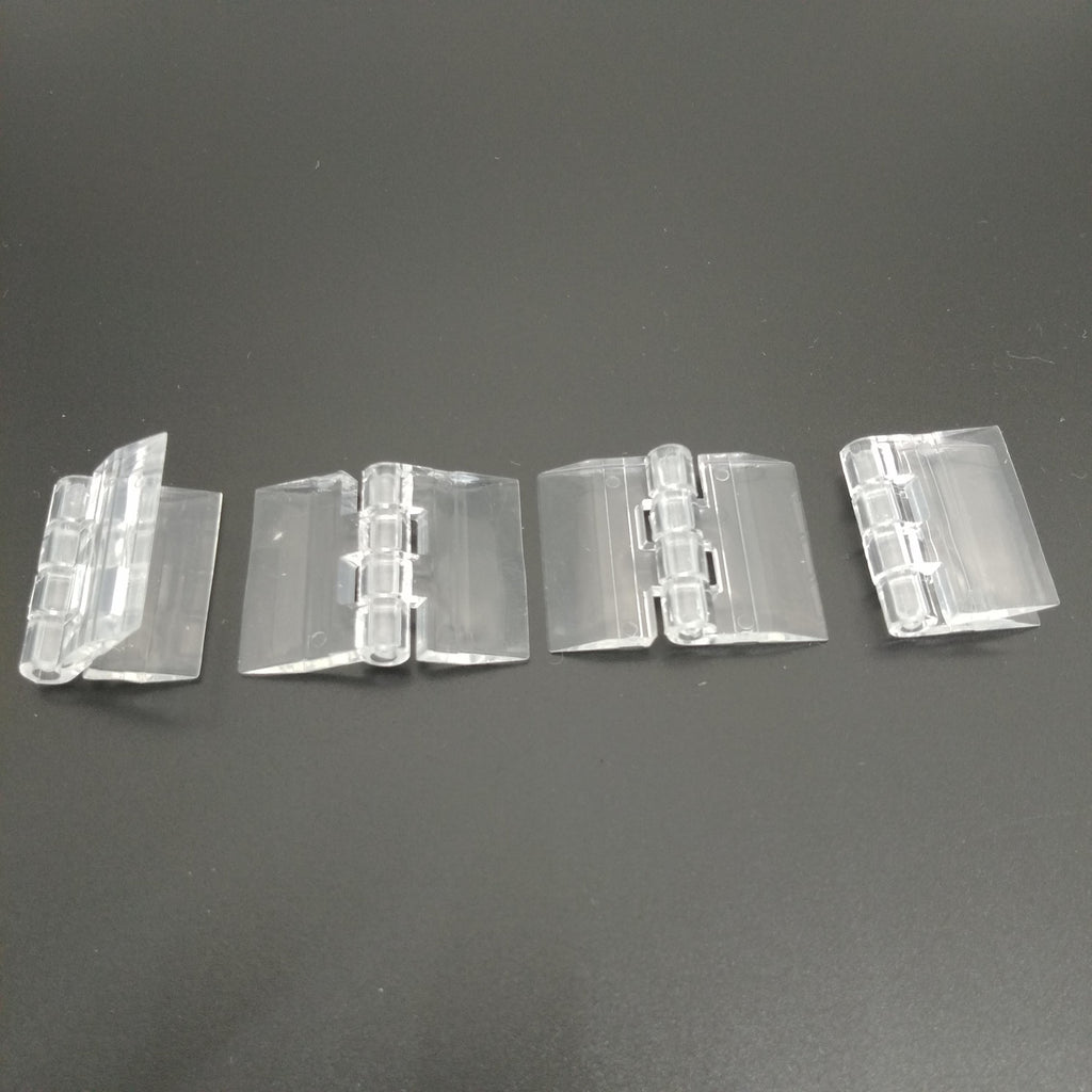 US Stock 12pcs Clear PMMA Acrylic Plastic Folding PMMA Hinge 25 x 33mm