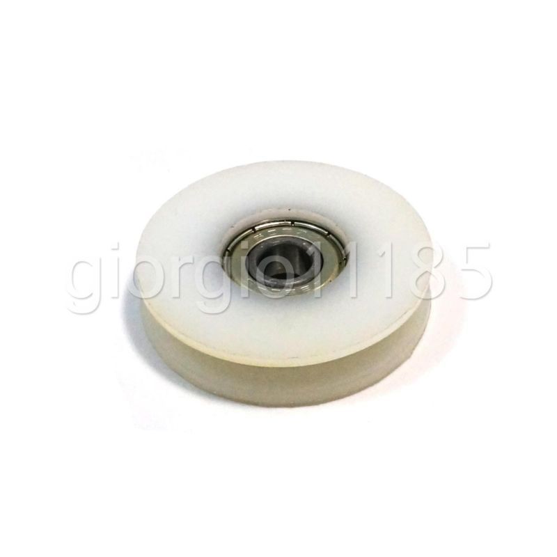 US Stock 10x U Nylon Embedded 608 Groove Ball Bearings 8*46.5*10mm Guide Pulley