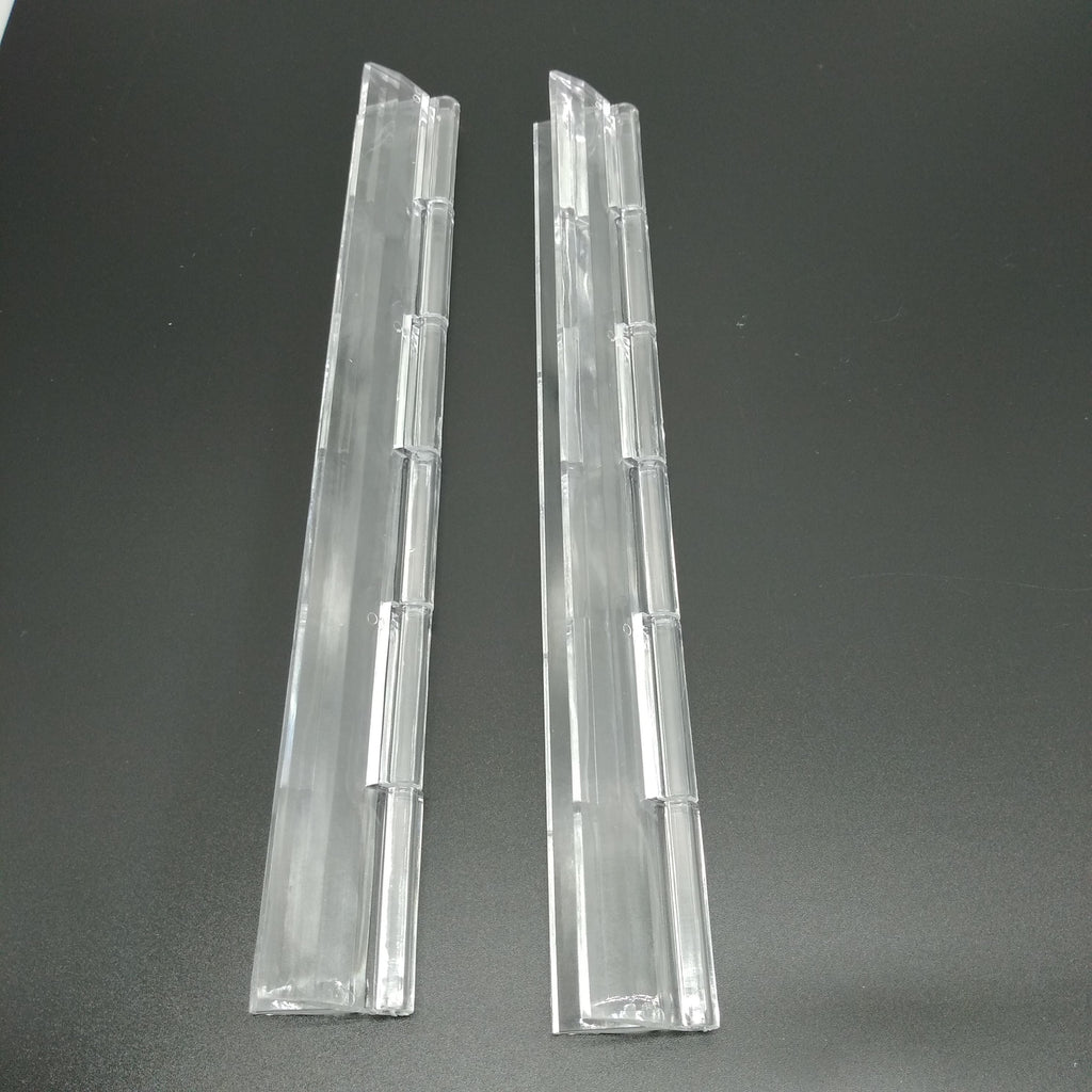 US Stock 2pcs Clear PMMA Acrylic Plastic Folding PMMA Hinge 200 x 42mm