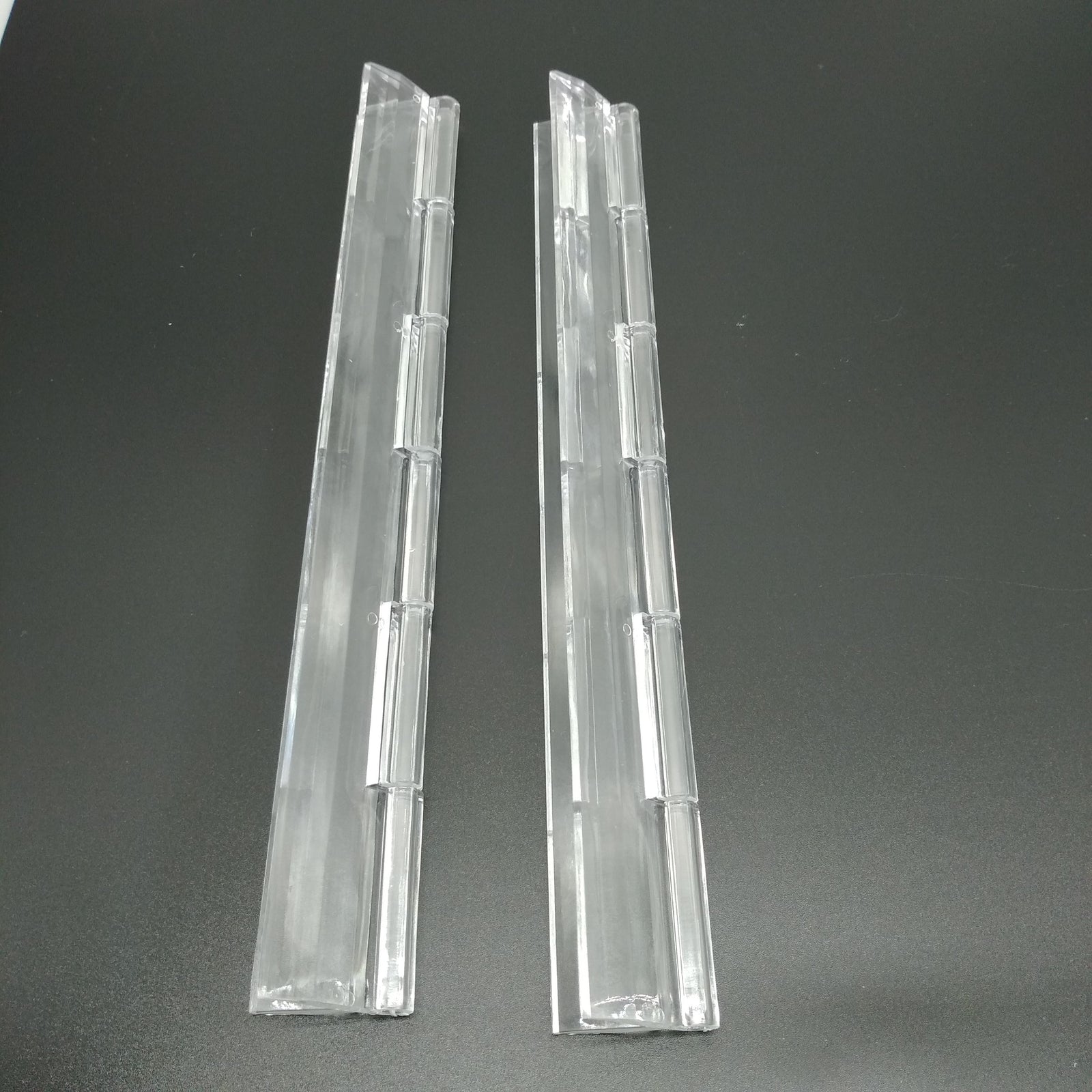 US Stock 2pcs Clear PMMA Acrylic Plastic Folding PMMA Hinge 200 x 42mm
