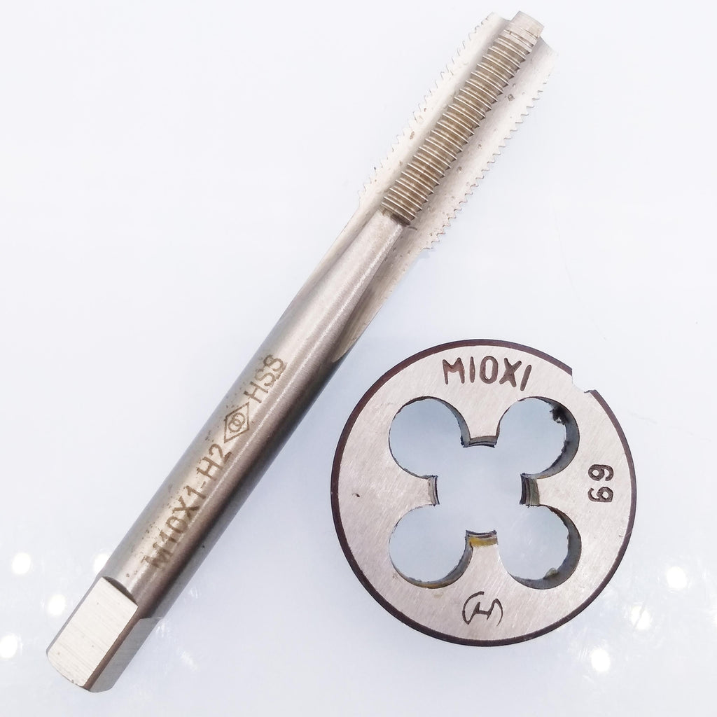 HSS M10 x 1mm Tap & M10 x 1.0mm Die Metric Thread Right Hand