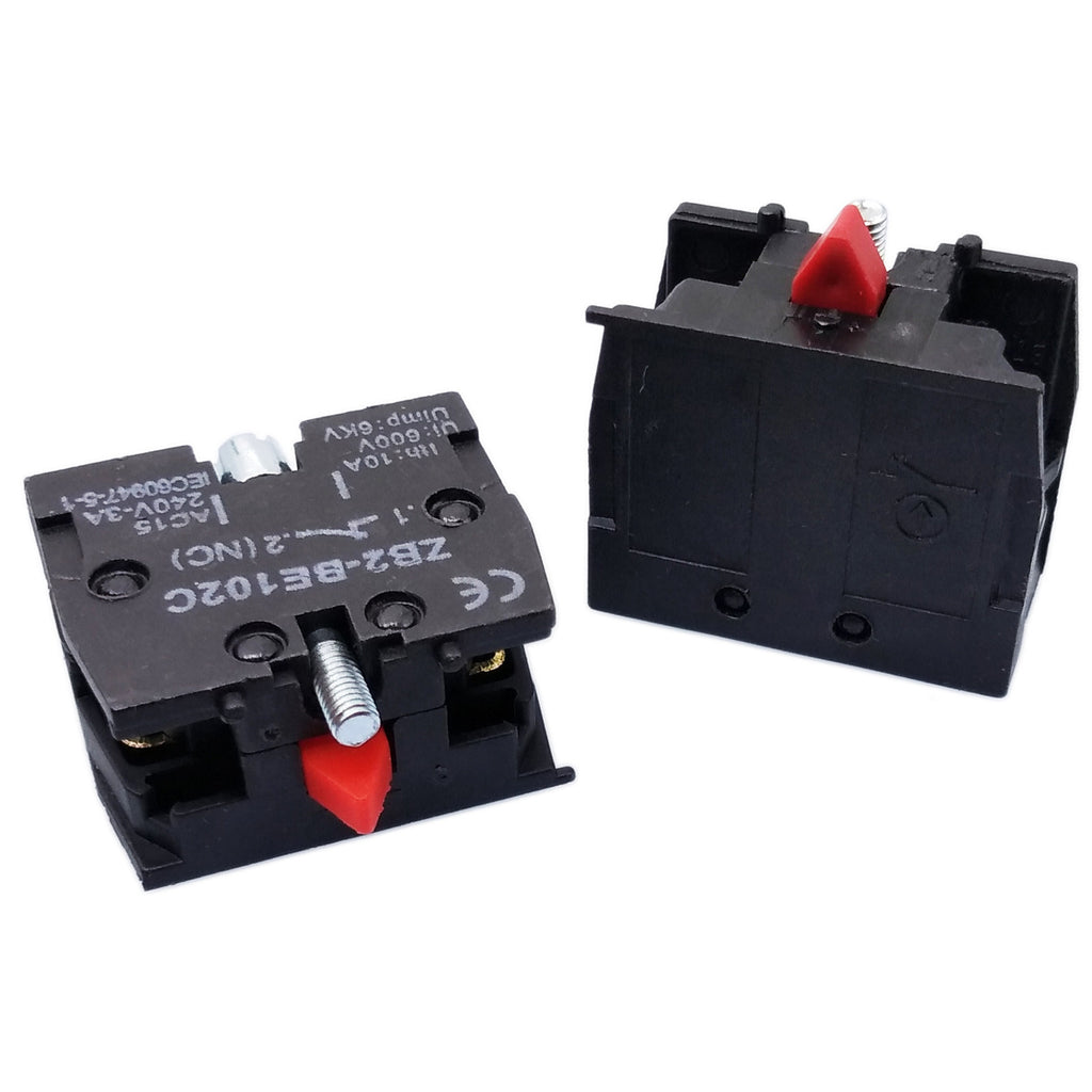 US Stock 10x ZB2-BE102C NC Contact Block Replaces Tele Replacement For XB2 Model