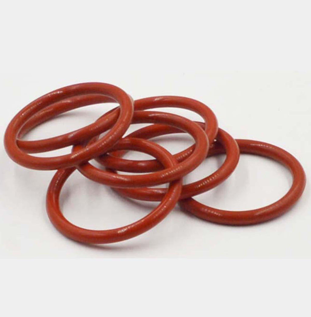 US Stock 100x 12mm OD 8mm ID 2mm Dia Food Grade Silicone Rubber Seal O-Ring Red