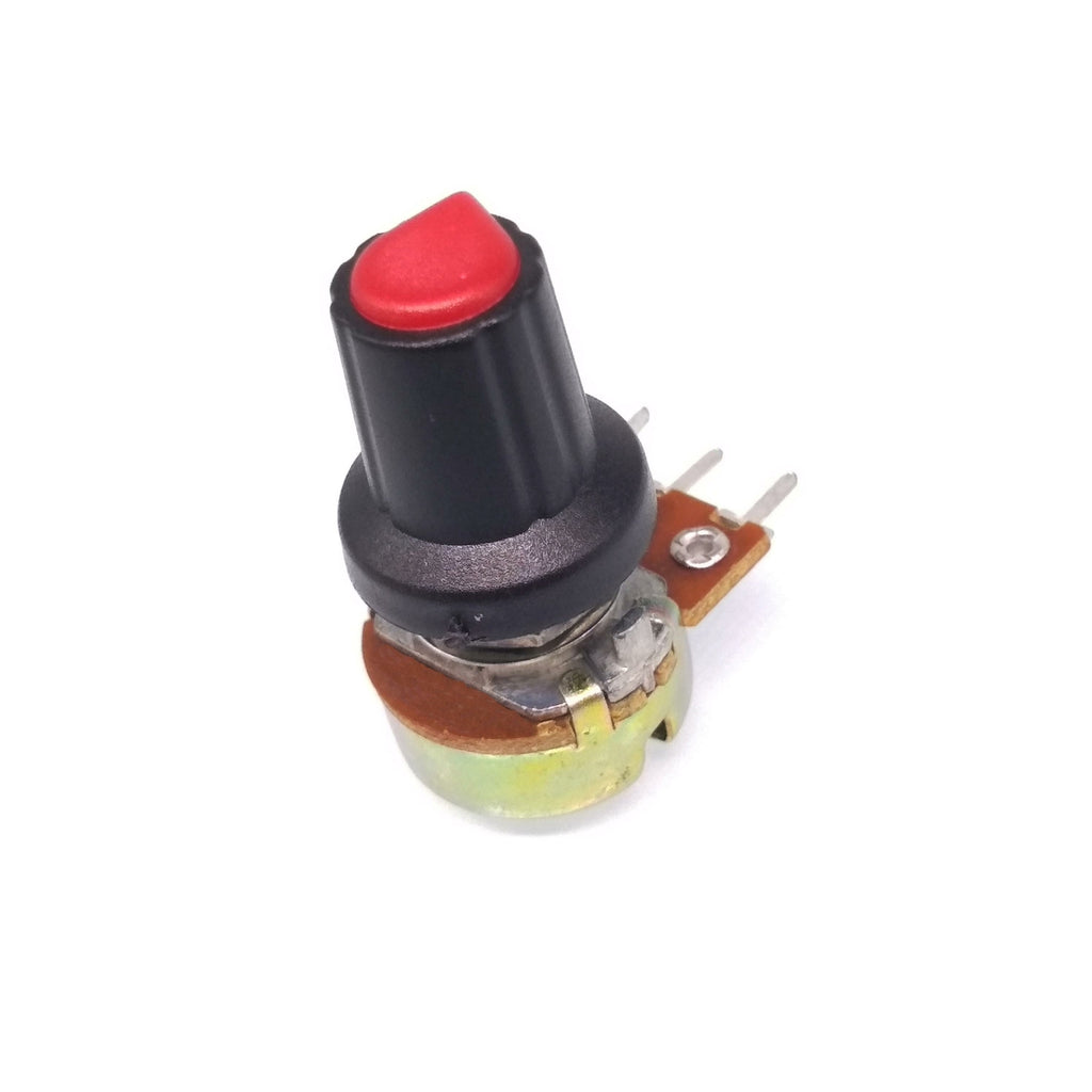 US Stock 10 Units 100K B100K OHM Linear Taper Rotary Potentiometer POT Red Knob