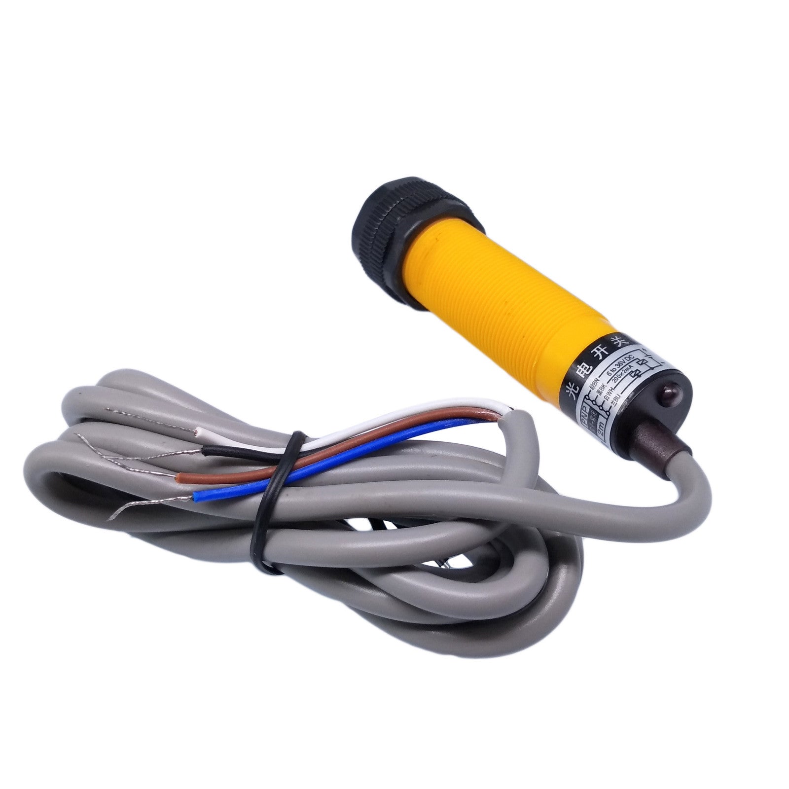 US Stock E3F-R2P3 Reflective Photoelectric Switch Sensor PNP NO/NC 6-36VDC M18X1