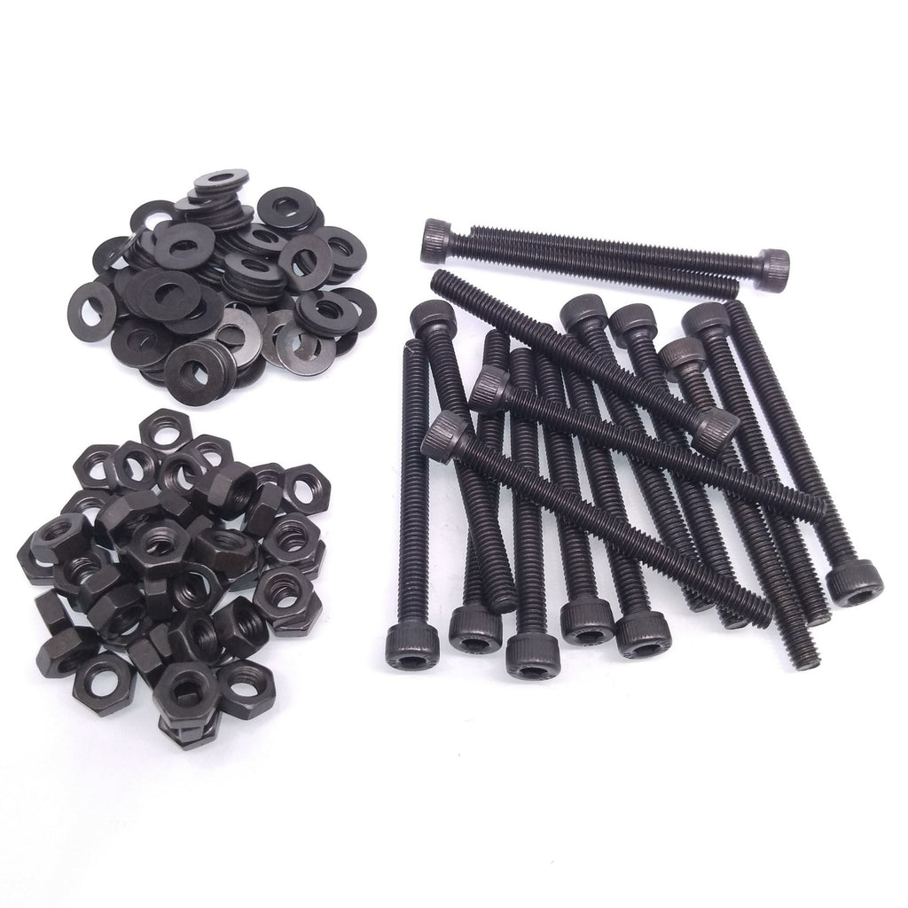 50x M4 x 40mm Socket Head Cap Screws Alloy Steel Allen Socket Drive Nuts Washers