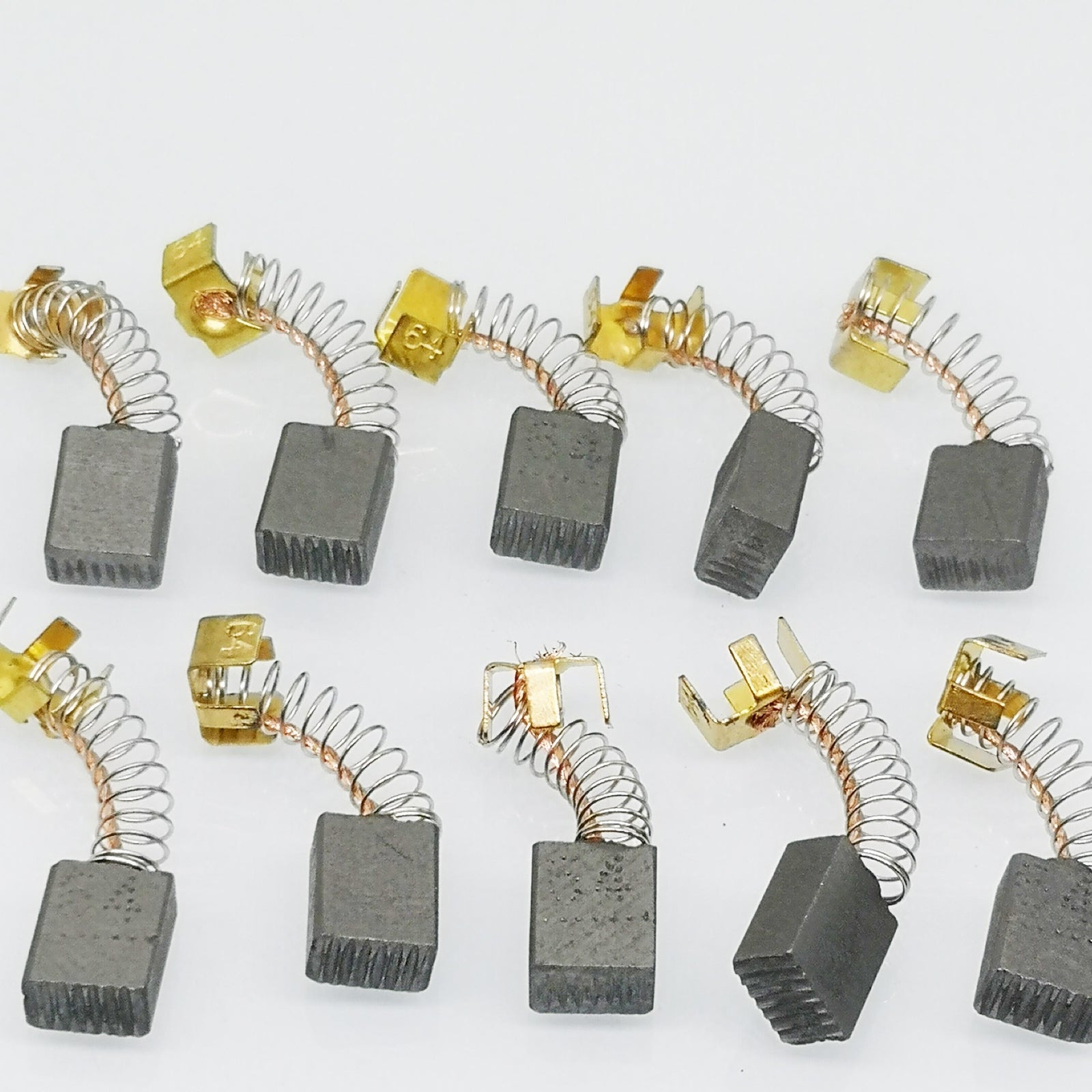 US Stock 10pcs 5mm x 8mm x 12mm Carbon Brushes Motor Brush Set Replacement #64