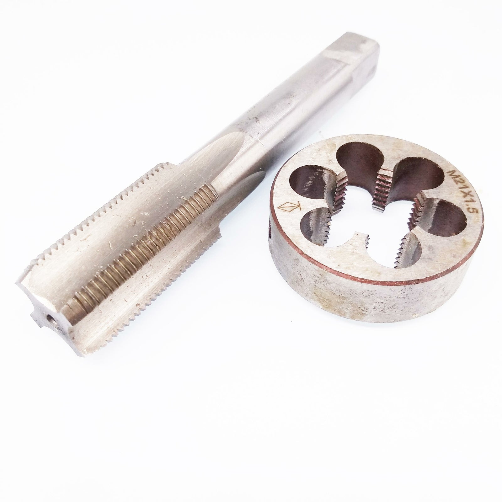 AU Stock HSS M21 x 1.5mm Tap & M21 x 1.5mm Die Metric Thread Right Hand