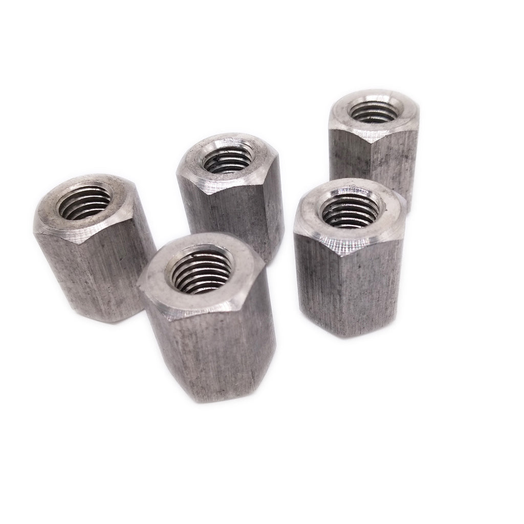 US Stock 5pcs M10 x 1.5 x 22mm Stainless steel Long Coupling Hex Nut Connector