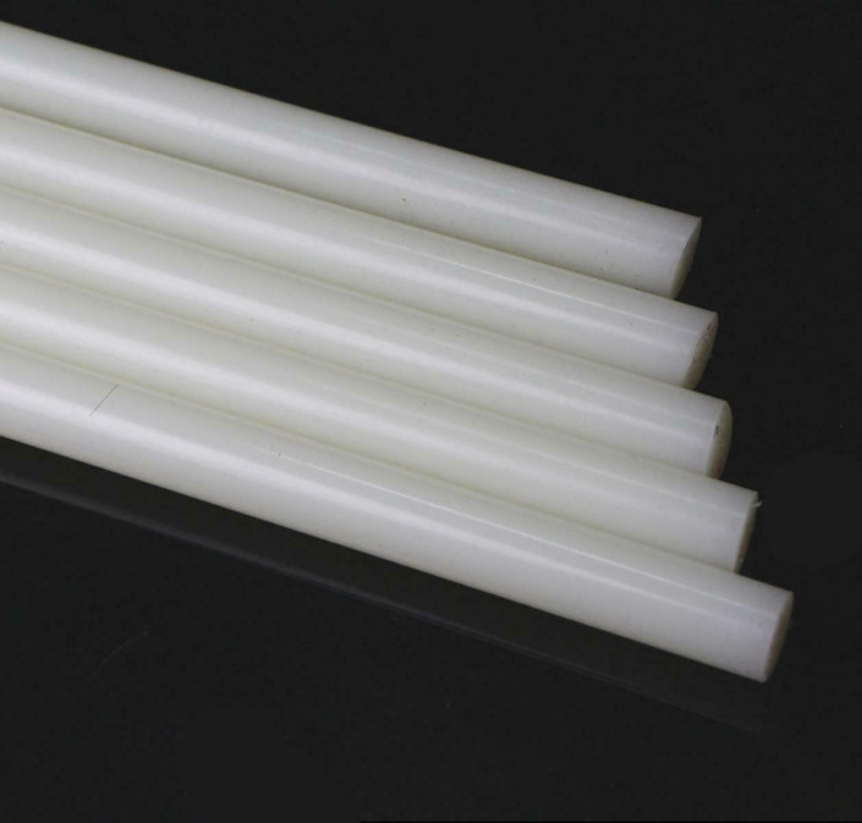 1pc PA6 Nylon Round Rod Stick Bar Stock White Dia.15mm ±10% Long 330mm(13 inch)