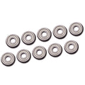 US Stock 10pcs F695zz Mini Metal Double Shielded Flanged Ball Bearings 5x13x4mm